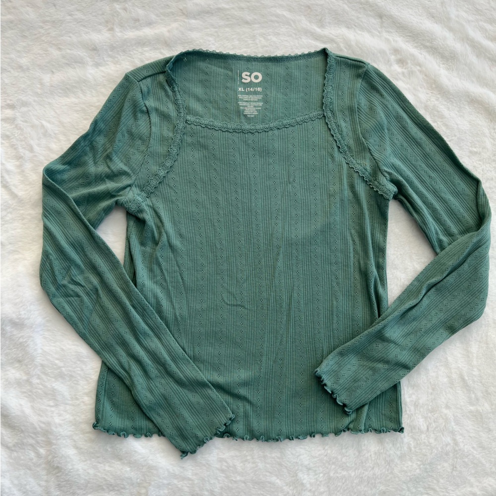 SO | long sleeve girls top
